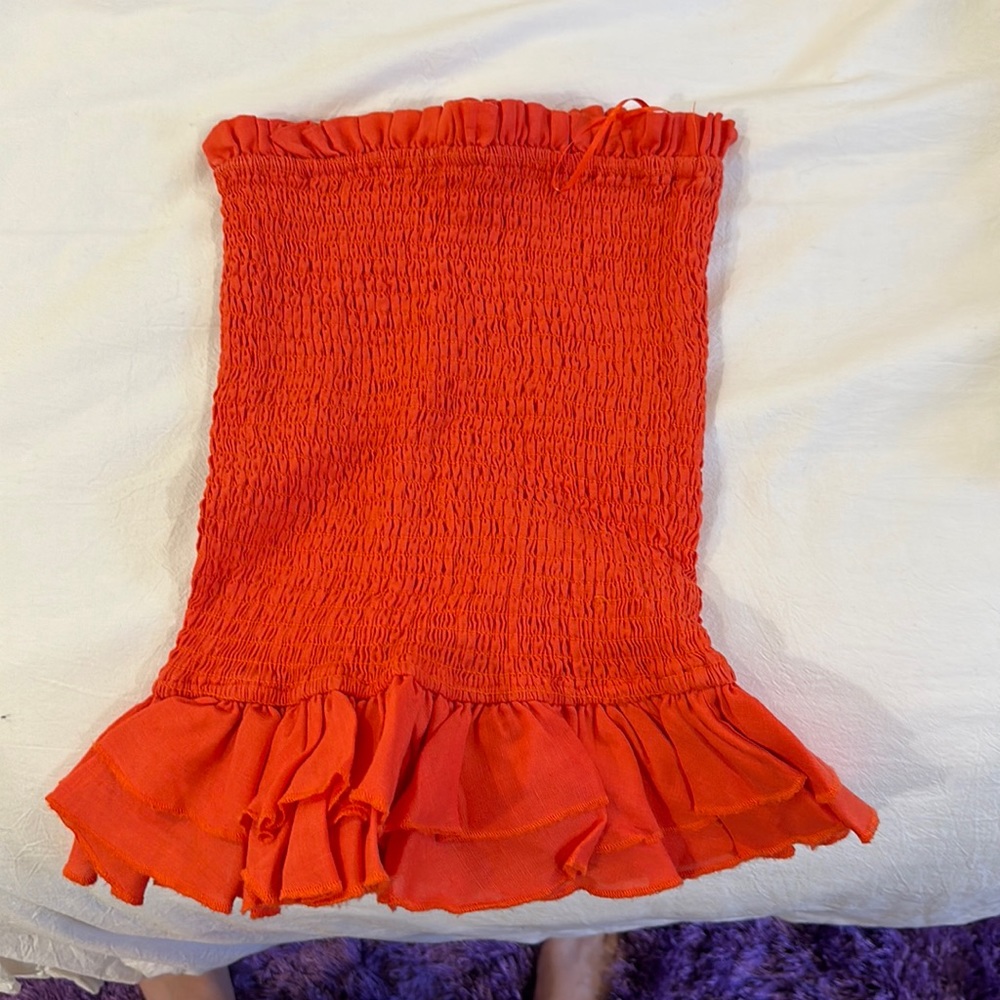 Olivaceous Red Skirt